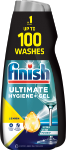 Gel de spălat vase Finish Ultimate duo cu lămâie 2 x 1 l
