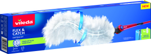 Lavetă de praf Vileda Flex & Catch cu mâner lung, 93 cm