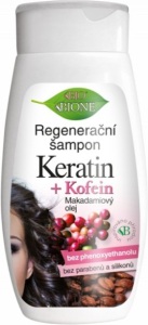 BIO BIONE ȘAMPON REGENERANT CU KERATINĂ + CAFEINĂ 260 ML
