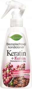 BIO BIONE BALSAM DE SPĂLARE BIO CU KERATINĂ + CAFEINĂ 260 ML