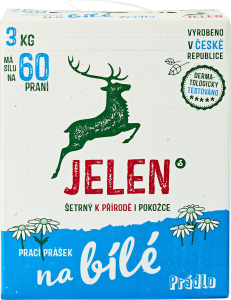 Detergent de rufe Jelen pentru rufe albe, 3 kg, 60 de doze