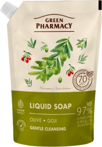 Rezervă de săpun lichid Green Pharmacy cu ulei de măsline și goji 460 ml