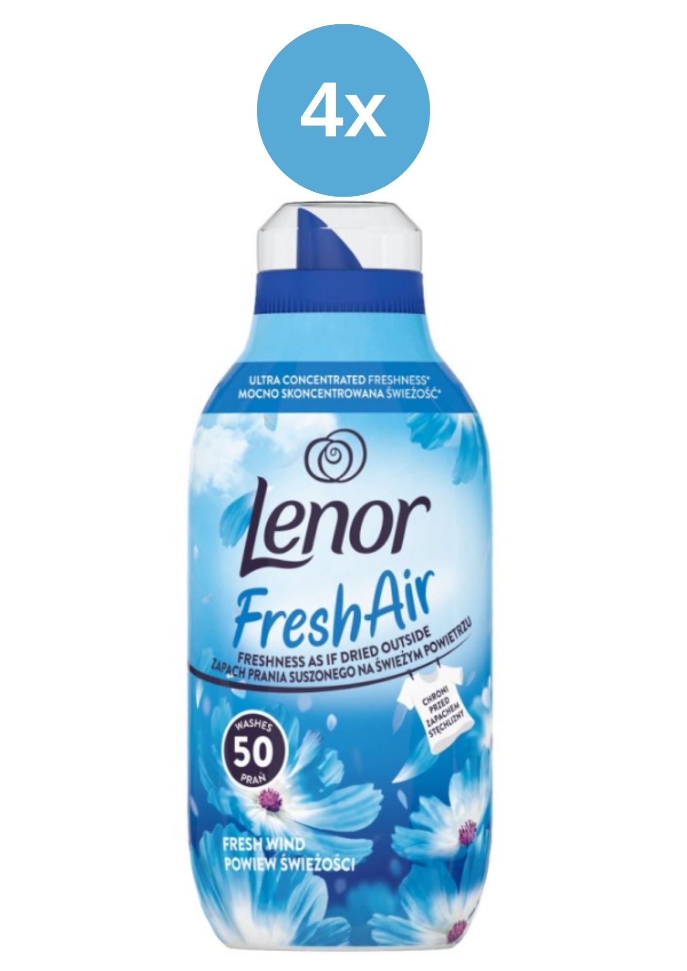 Balsam de rufe Lenor Fresh Wind 4x700ml/50PD