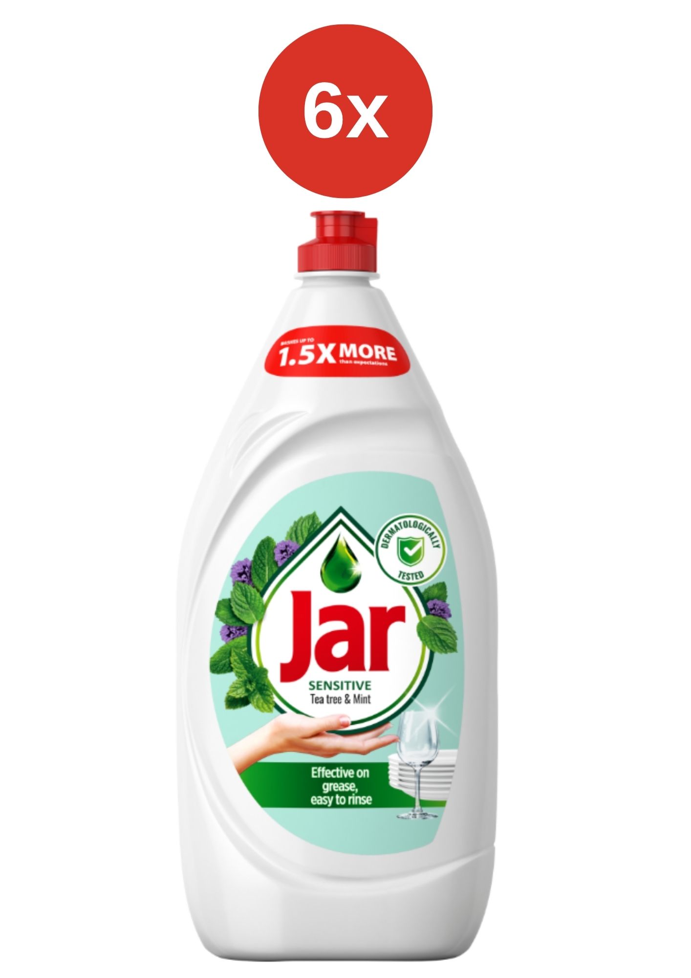 Borcan 6x1350ml Sensitive Tea Tree & Mentă