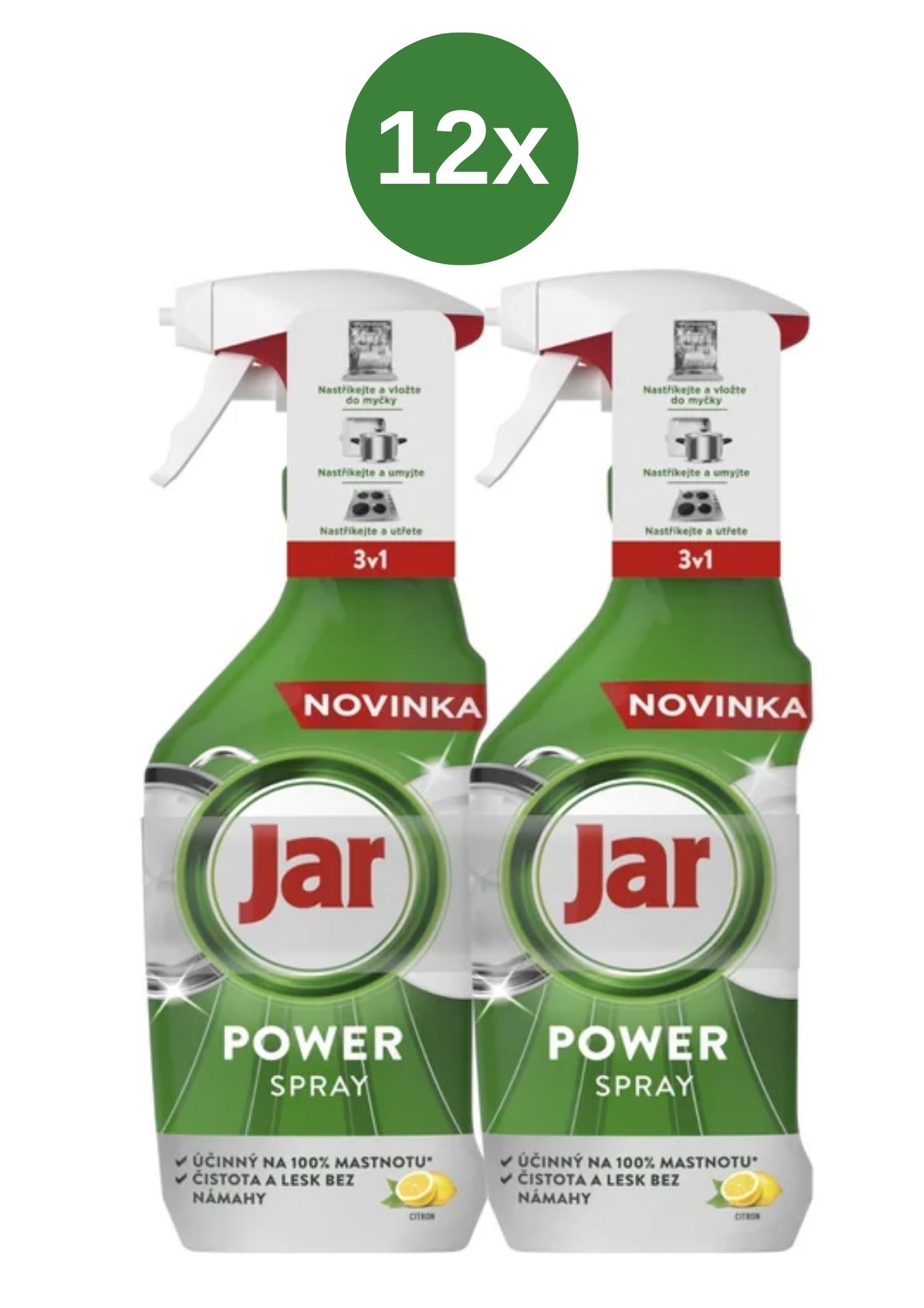 Spray energizant cu aromă de lămâie la borcan 12 bucăți (2x500 ml)