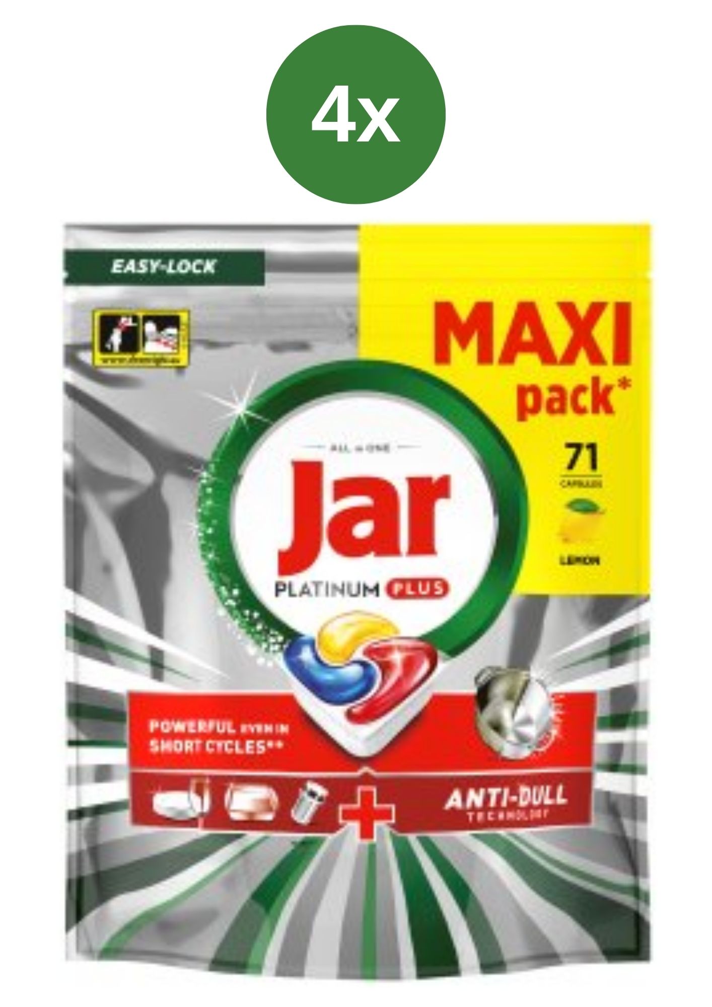 Borcan cu comprimate 4x (71 buc/pachet) PlatPlus MAXI