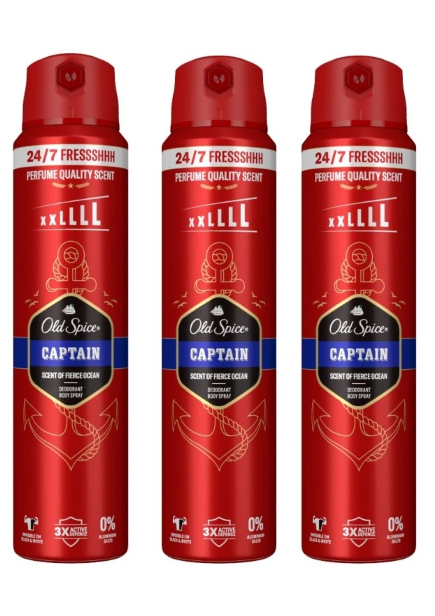 Deodorant Old Spice Captain 3x250 ml