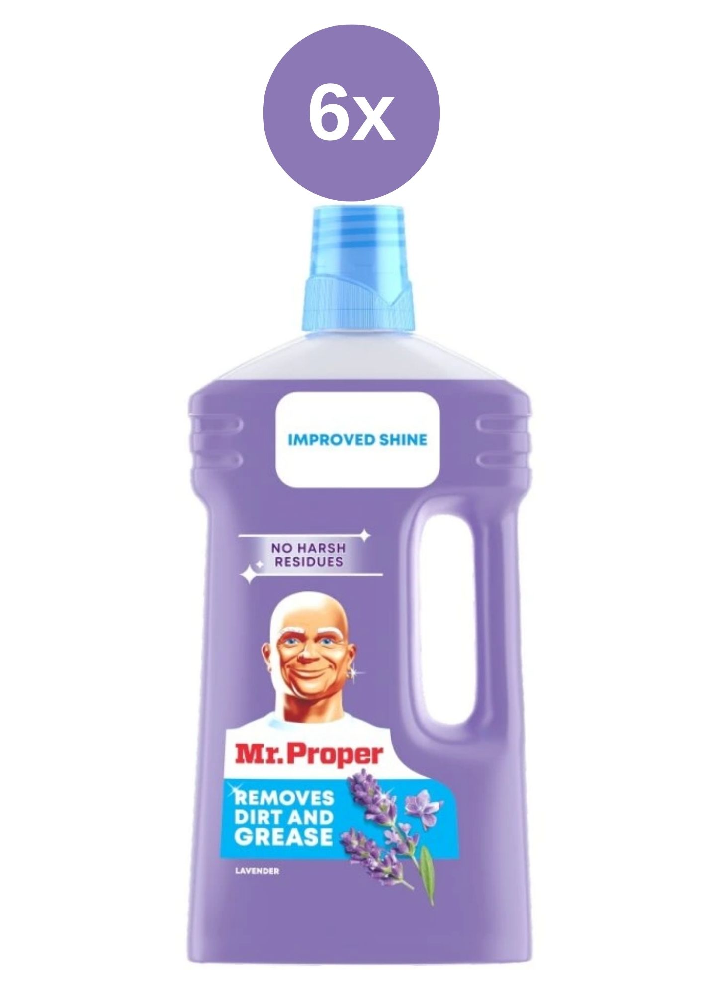 Detergent de uni Mr. Proper Lavandă 6x1 l