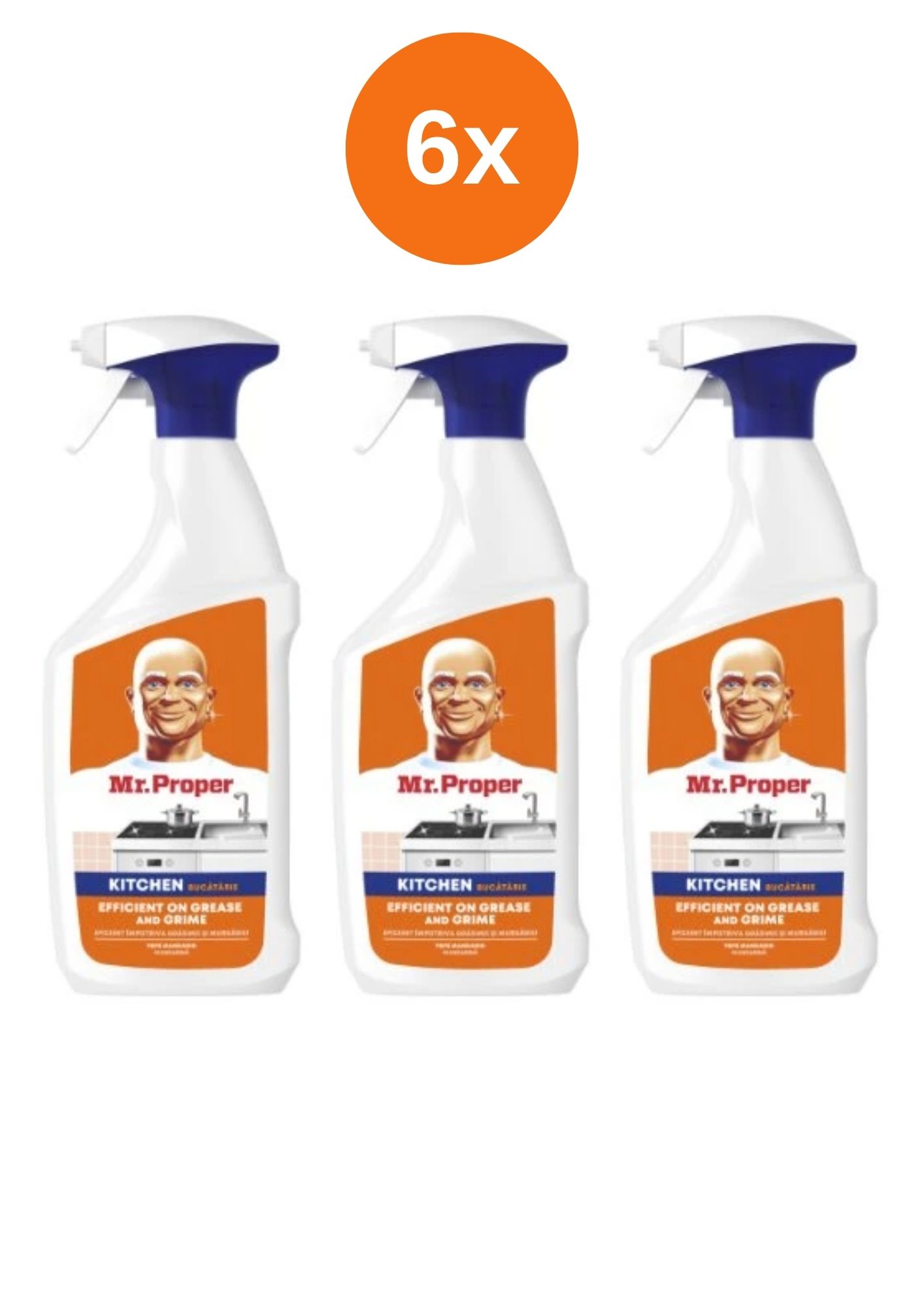 Spray de bucătărie Mr.Proper 6x800ml