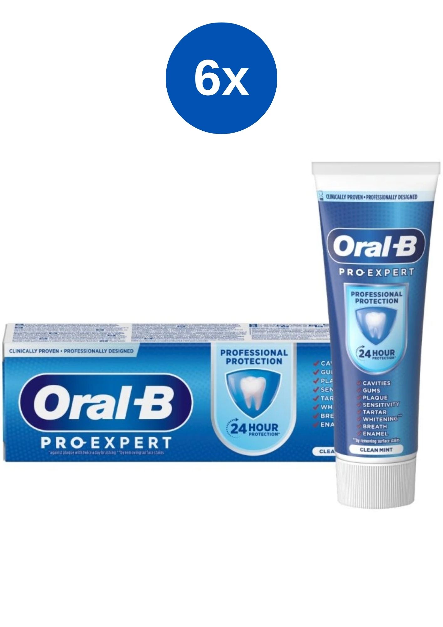 Pastă de dinți Oral-B Pro Expert Protecție Profesională 6x75ml
