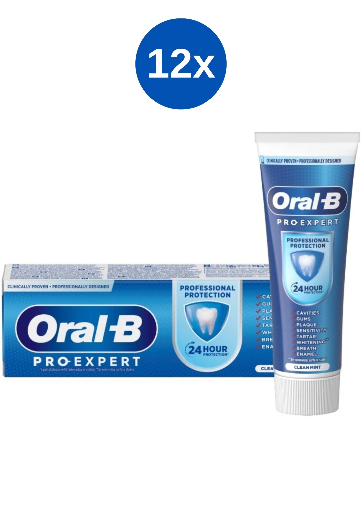 Pastă de dinți Oral-B Pro Expert Protecție Profesională 12x75ml