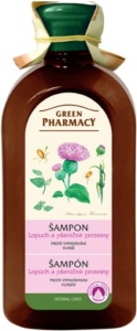 Șampon anti-cădere Green Pharmacy cu brusture și grâu 350 ml