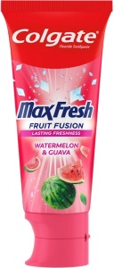 PASTĂ DE DINȚI COLGATE MAX FRESH FRUIT FUSION PEPENE VERDE ȘI GUAVA 75 ML