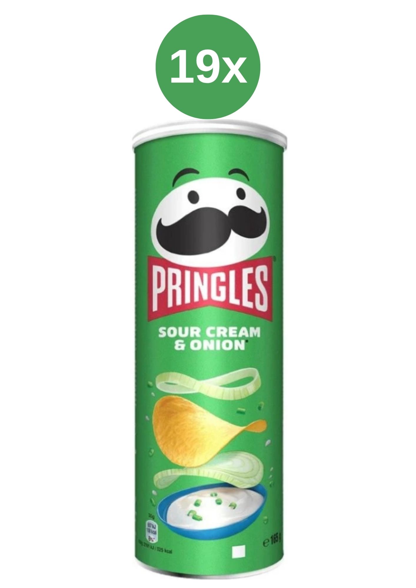 Pringles smântână și ceapă 19x165 g