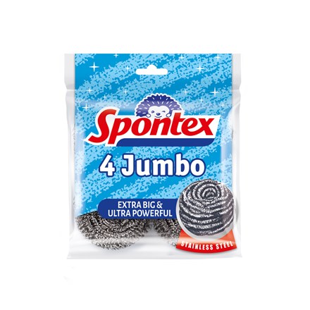 Perie de sârmă din oțel inoxidabil Spontex Professional, 4 buc.