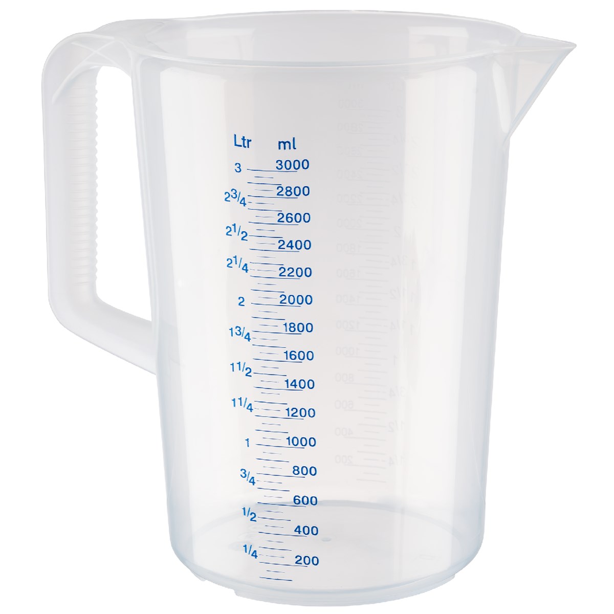 METRO Professional Cana gradată din plastic, 3 L, 1 buc.