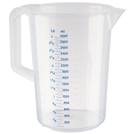 Cana gradată METRO PROFESSIONAL din plastic, 3 L, 1 buc.