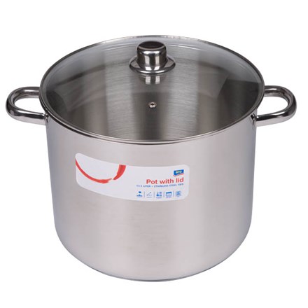 Oală aro cu capac 28 cm/ 13,5 l oțel inoxidabil 1 buc.