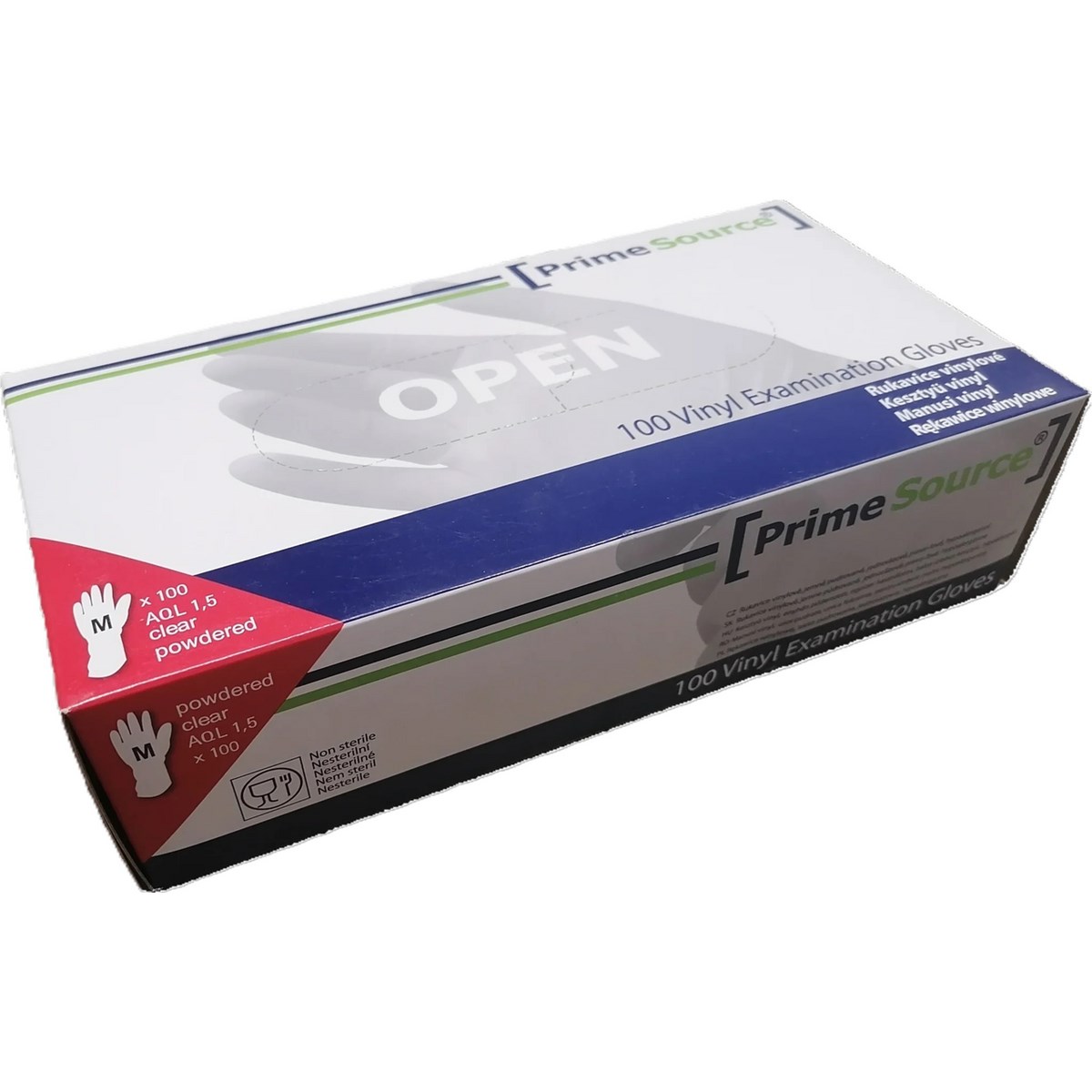 Mănuși din vinil PrimeSource mărimea M 100 buc.