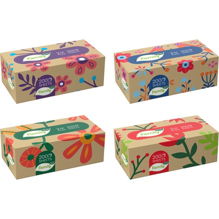 Această cutie de batiste cu 2 straturi, 200 buc.