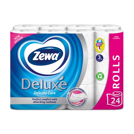 Hârtie igienică Zewa Deluxe Delic Care 3 straturi 19,3 m 24 buc.