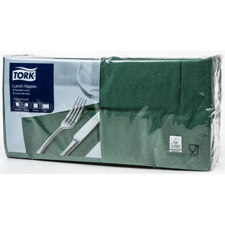 Șervețele TORK 33 x 33 cm, 2 straturi, verde, 200 buc.