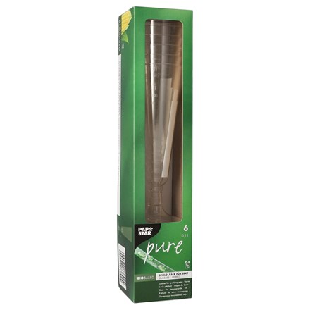 Pahar de șampanie PAP STAR 100 ml plastic 6 buc