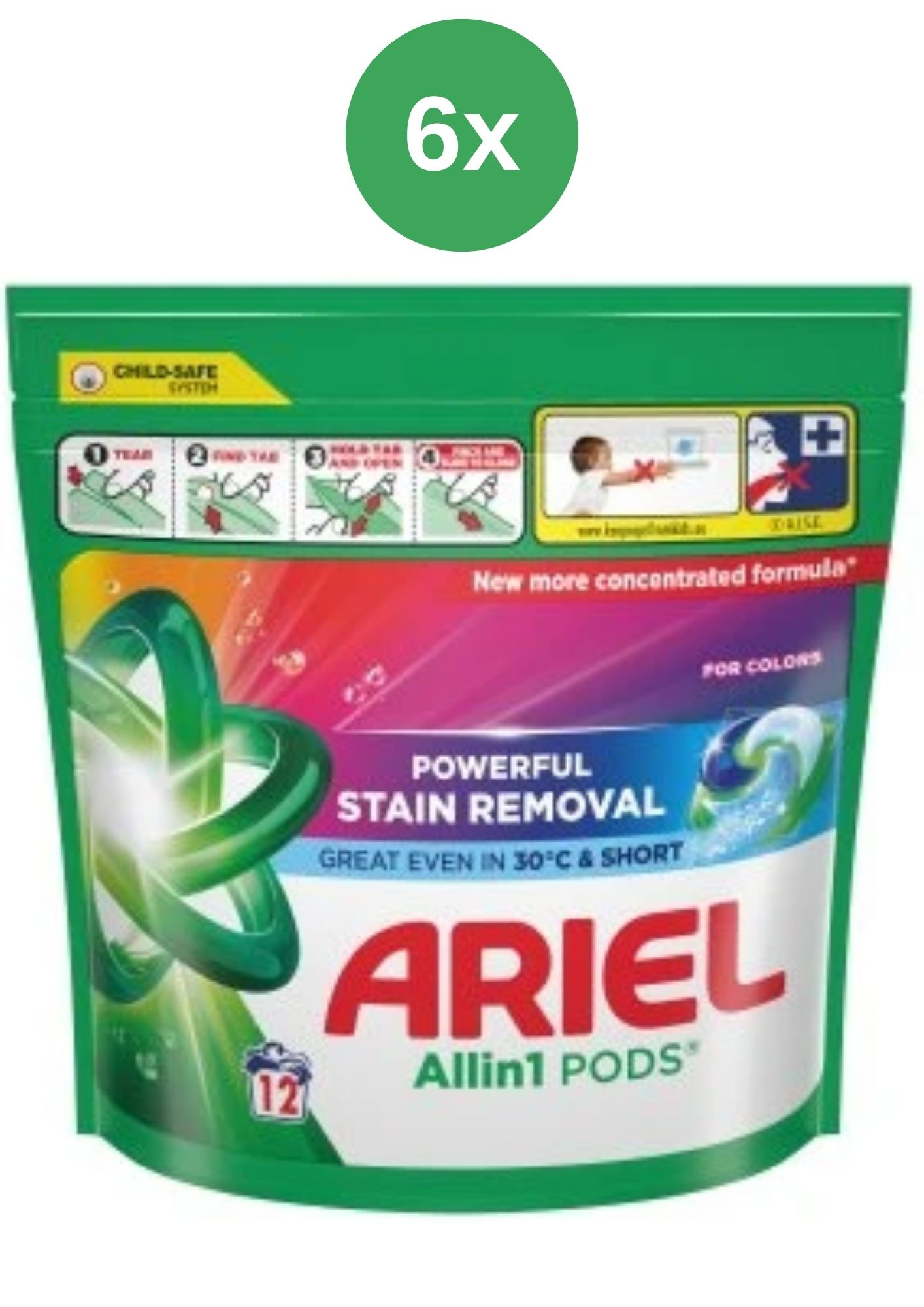 Ariel de buzunar 6x (12 buc/pachet) Culoare