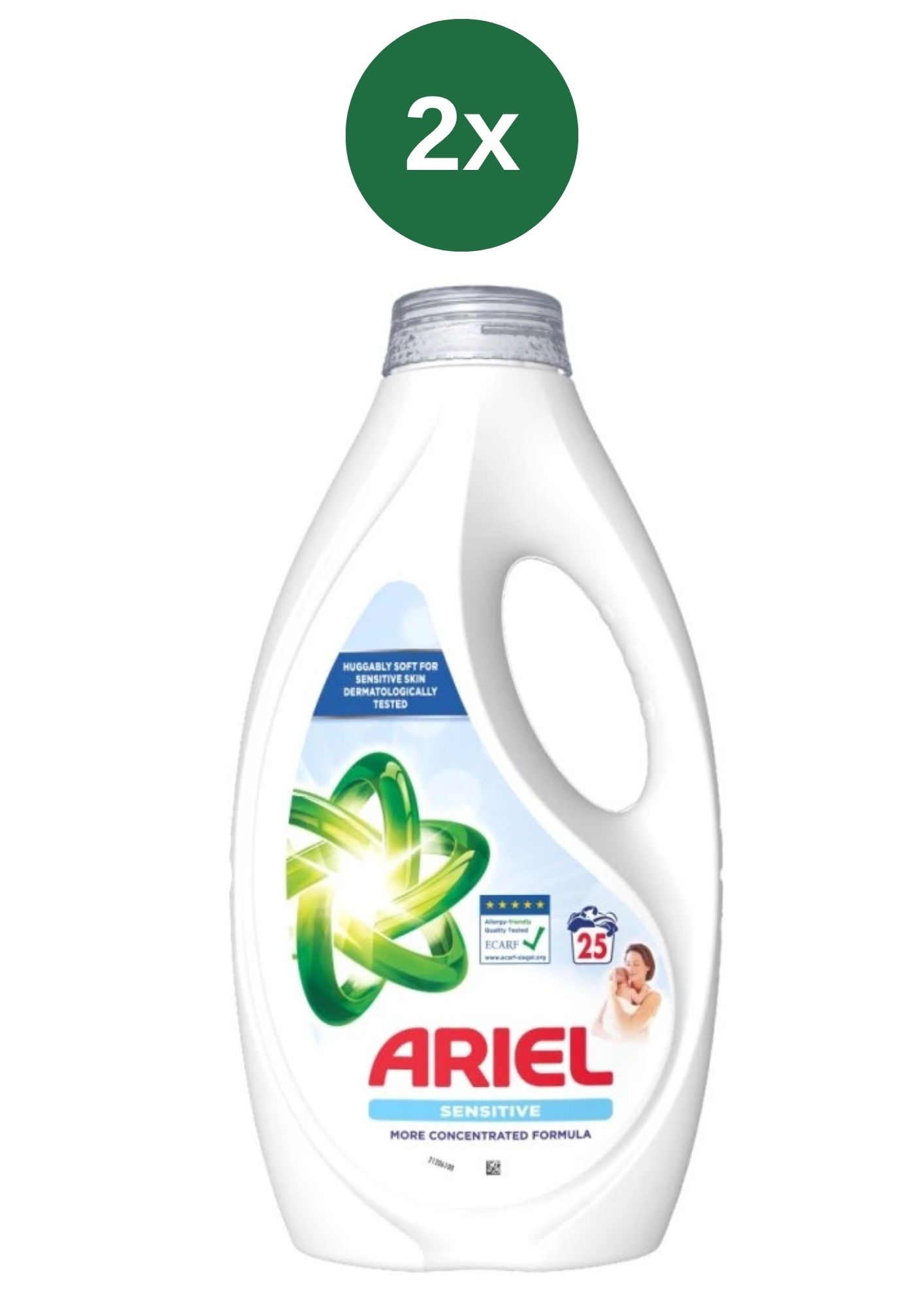 Ariel gel Sensitive 2x1.125l/25PD