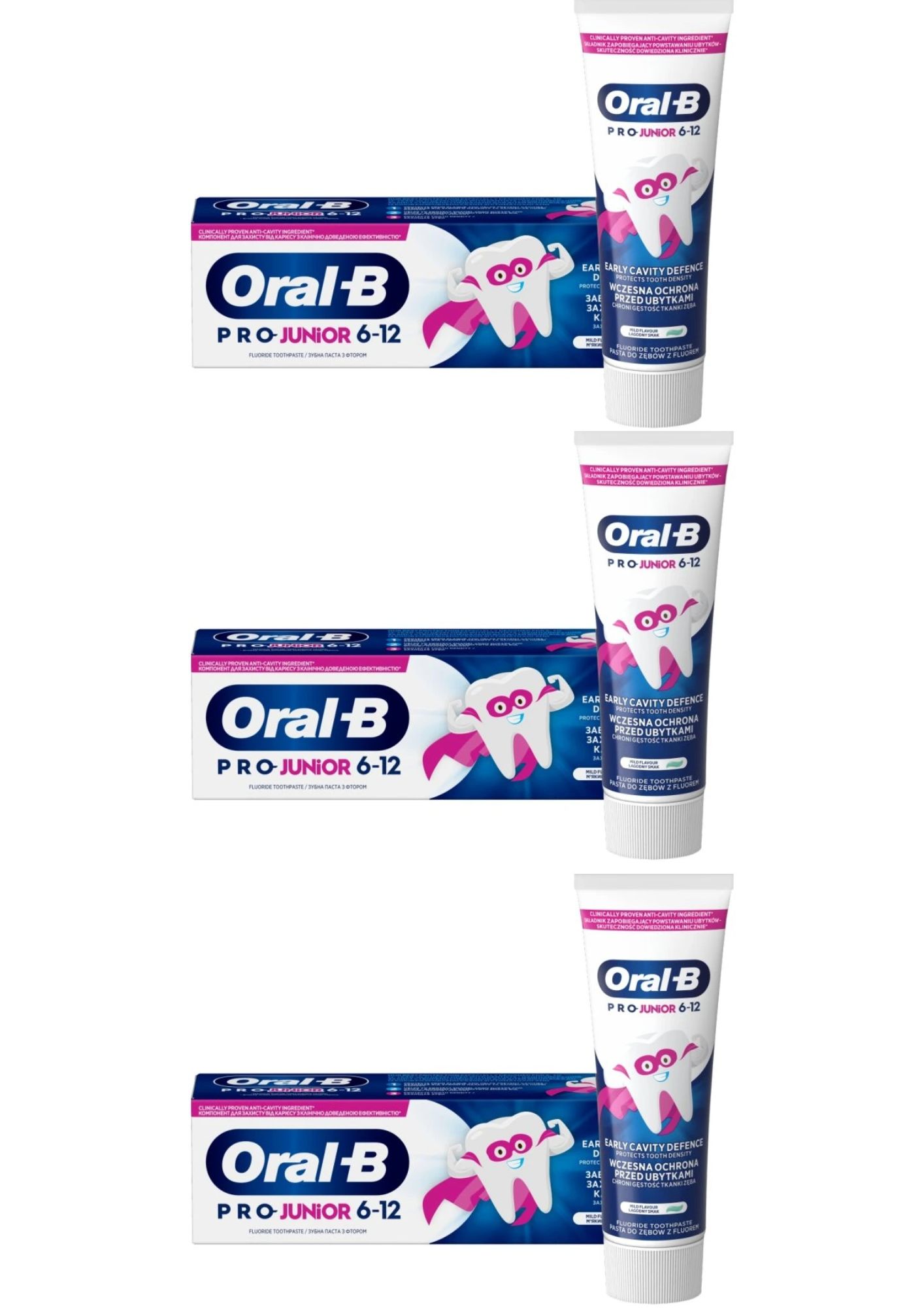 Pastă Oral-B 3x75ml Junior (6-12)