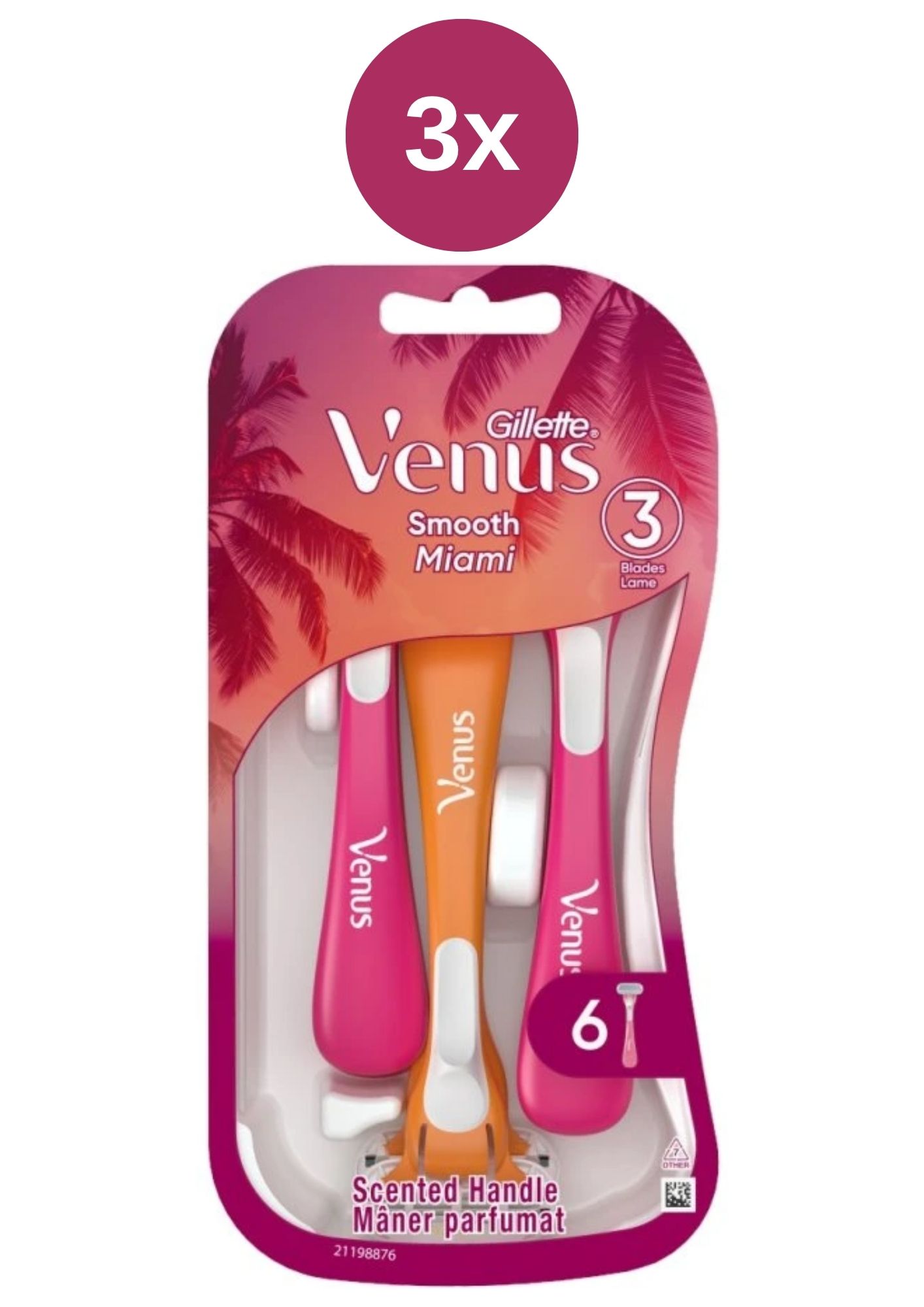 Gillette Venus Smooth Miami 3x6 bucăți