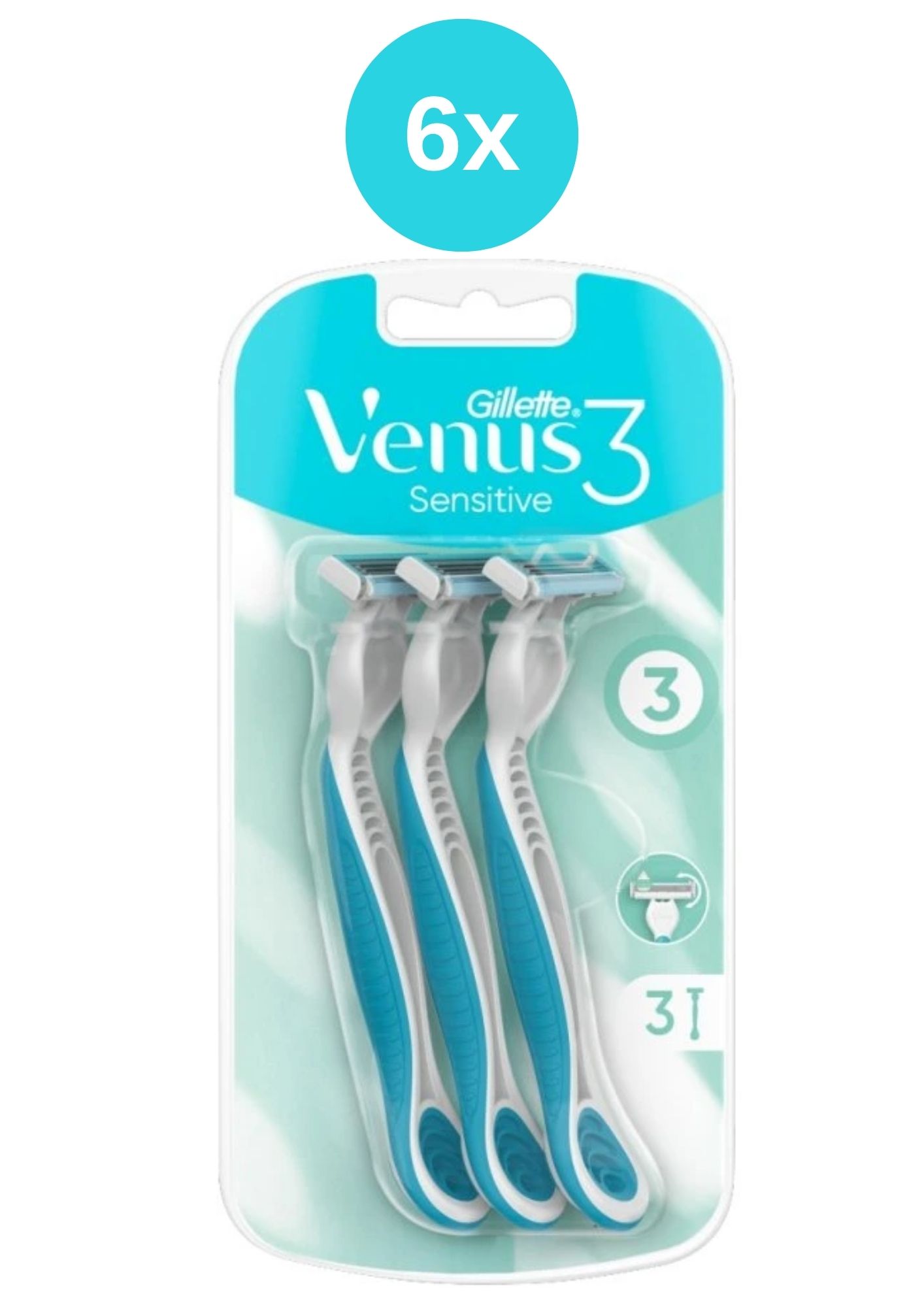 GILLETTE Venus3 Color 6x3KS în blister