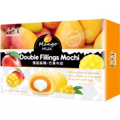 BAMBOO HOUSE mochi cu umplutură dublă cu lapte de mango 180g