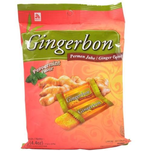 Bomboane de ghimbir GINGERBON cu aromă de mentol 125g