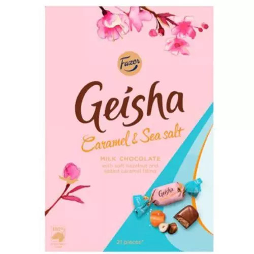 Praline Geisha cu caramel și sare de mare 150g