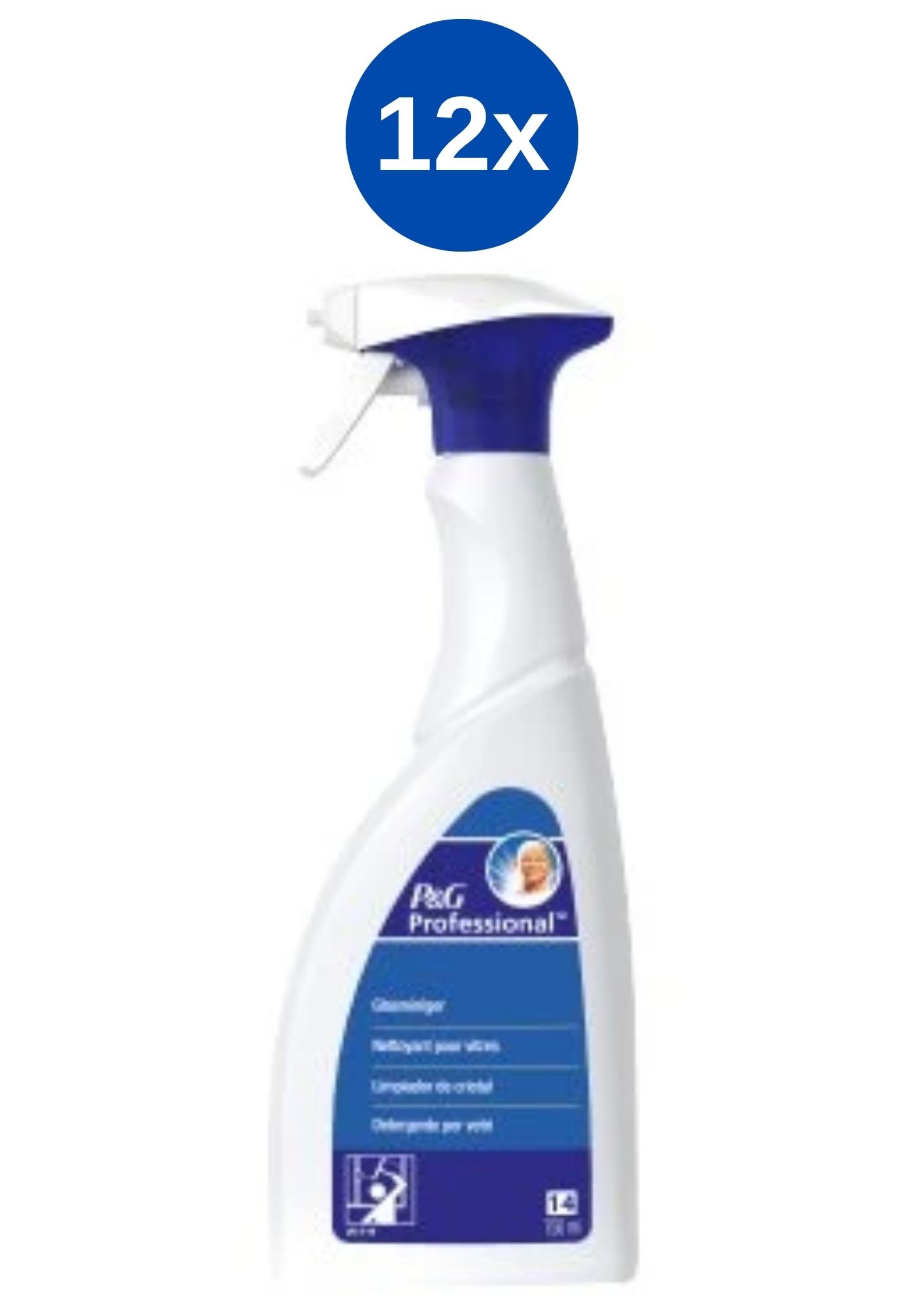 Soluție de curățat geamuri Mr Proper Prof 12x750ml