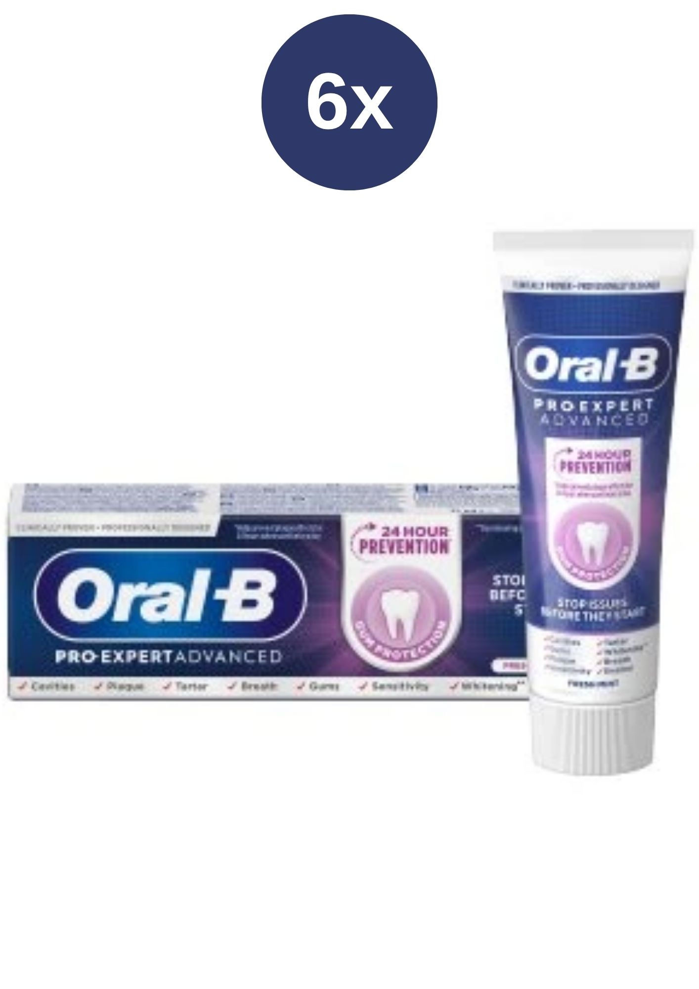 Periuță de dinți Oral-B ZP 6x75ml Pro-Expert FreshMint
