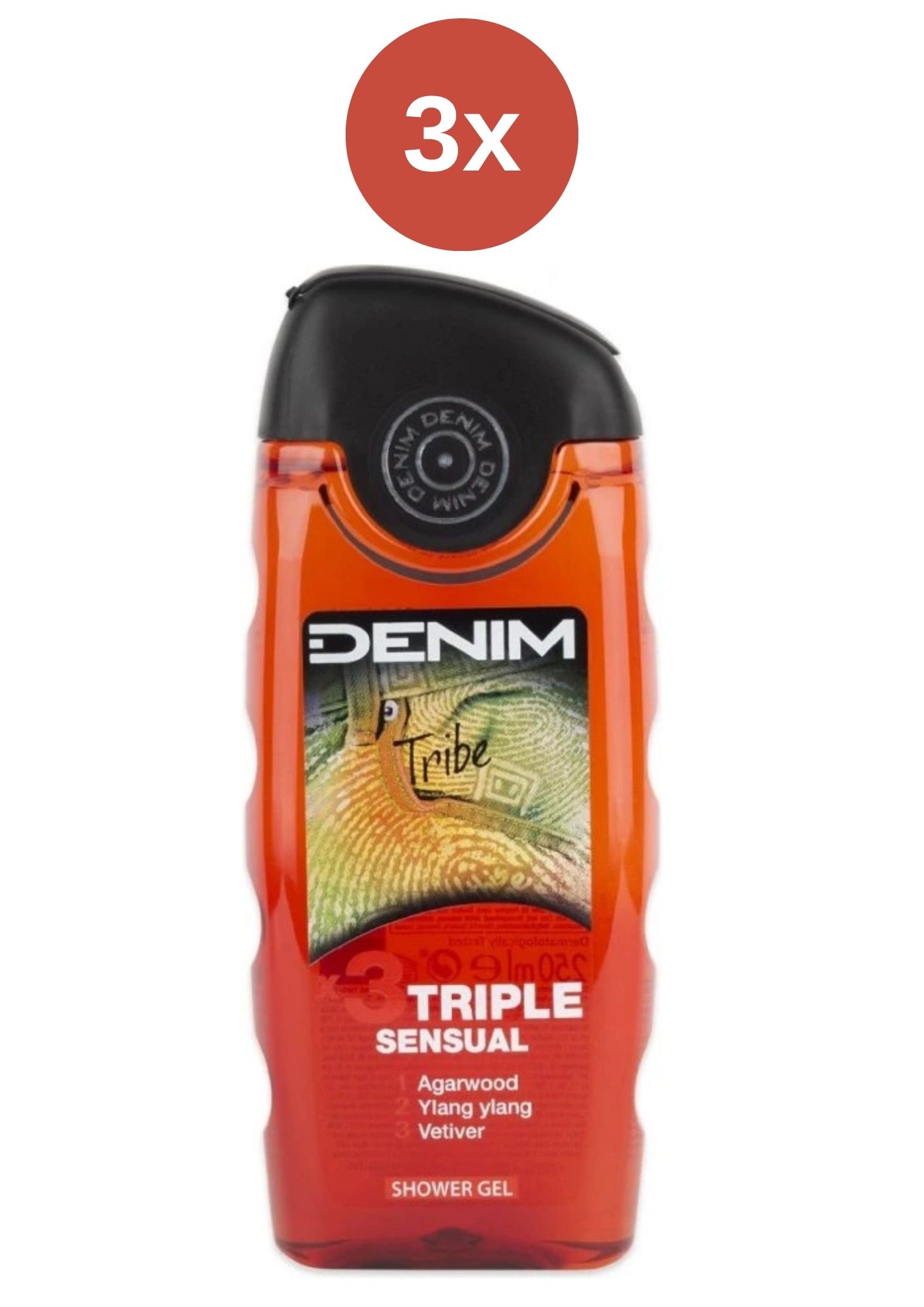 Gel de duș Denim Tribe 3x250ml