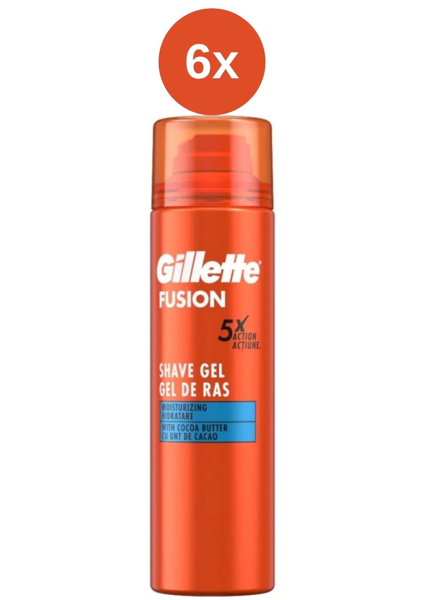 Gel hidratant Gillette Fusion 5 Ultra 6x200 ml
