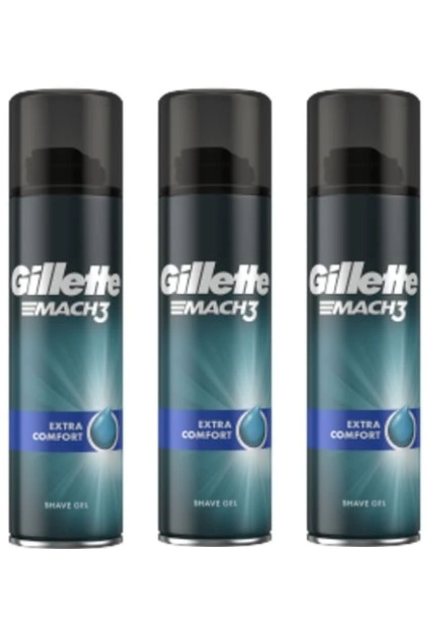 Gel de ras Gillette 3x200ml Mach3 Comfort