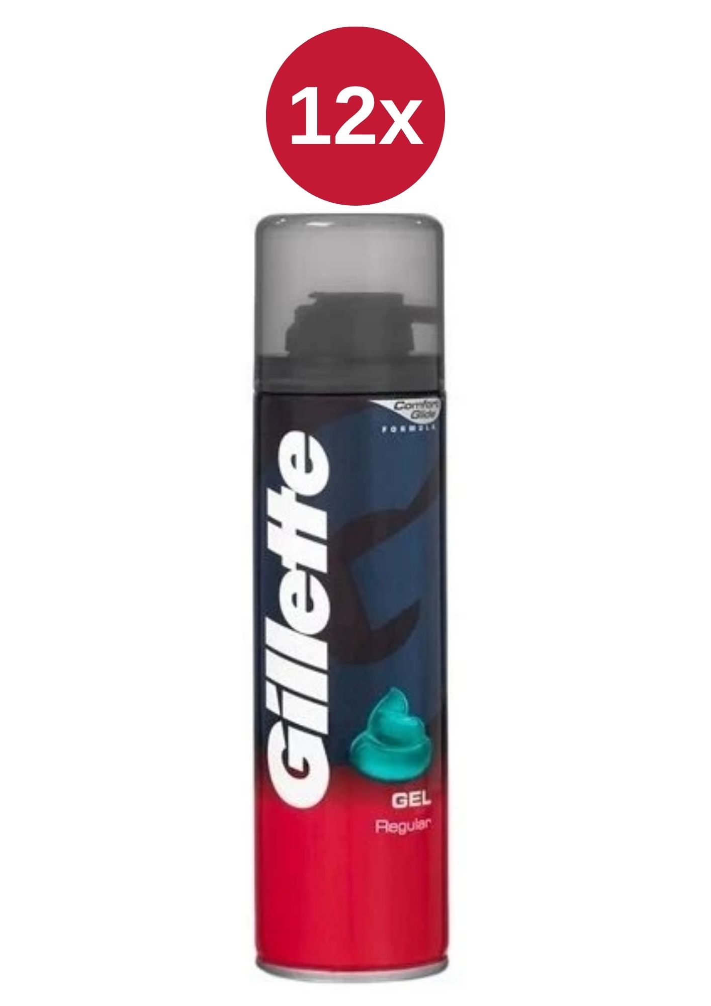 Gel de ras Gillette 12x200 ml Regular