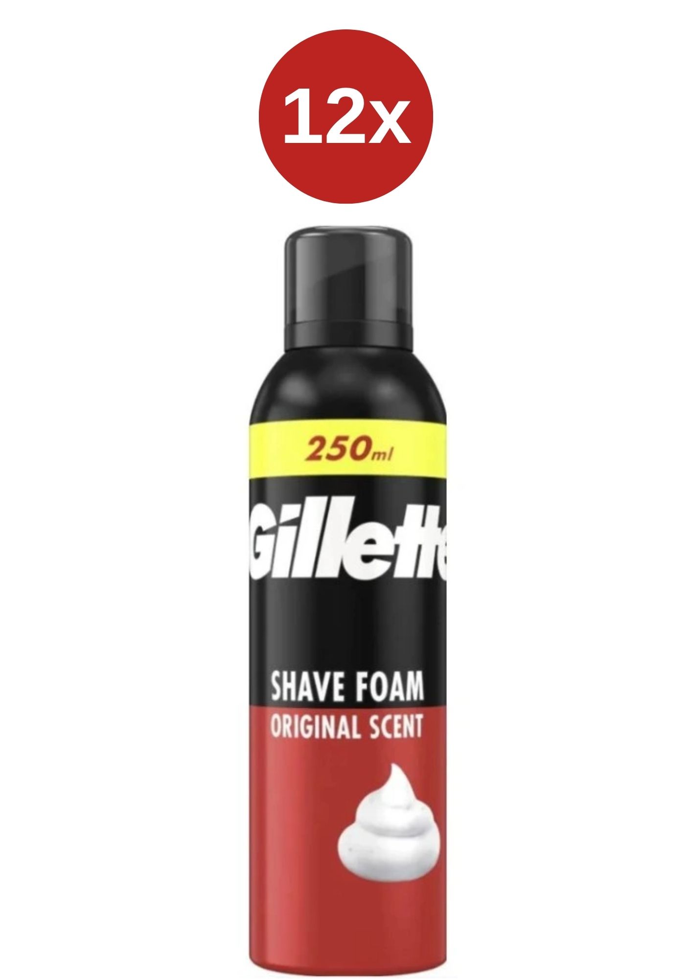 Spumă de ras Gillette Original 12x250 ml