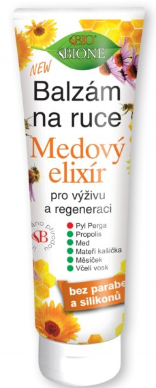 Balsam de mâini BIONE ELIXIR CU MIERE 205 ml