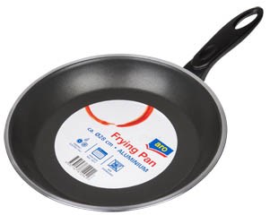 Tigaie de prăjit Aro din aluminiu 28 cm neagră 1 buc.