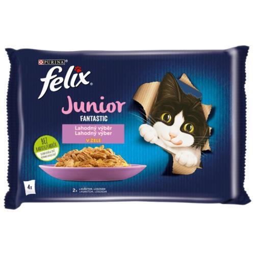 Felix Fantastic pungă mp junior pui + somon @4x85g