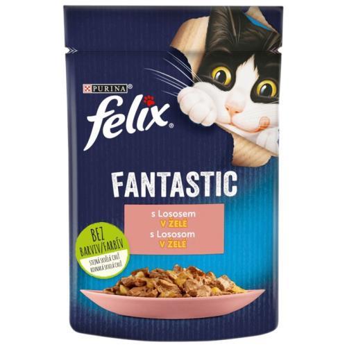 Felix Fantastic pungă cu somon în jeleu 85g