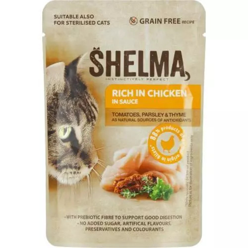 Shelma pui roșii + pliculeț cu ierburi 85g