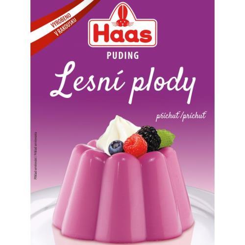 Budincă HAAS cu aromă de fructe de pădure 37g