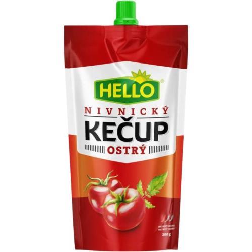 Ketchup picant HELLO plic 200g