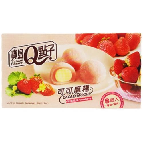 Mochi Q cu aromă de căpșuni 80g
